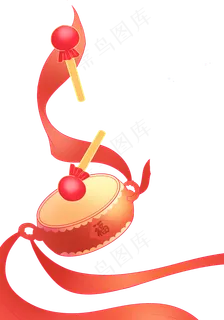 2021牛年牛新年春节敲鼓