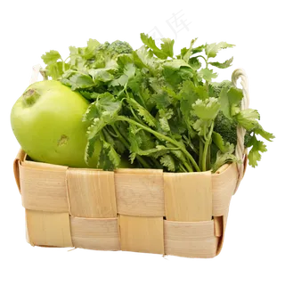 编织筐蔬菜食材