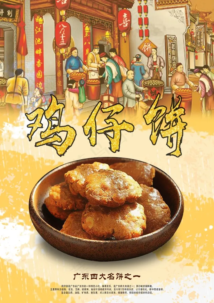 美食宣传设计展板psd模版下载