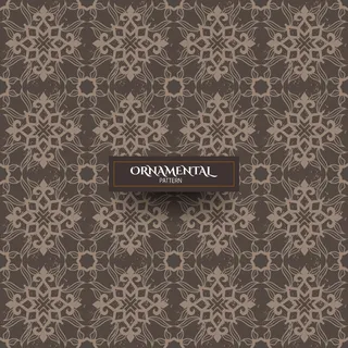 抽象花卉无缝图案背景