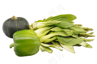 芦笋油菜菜椒南瓜