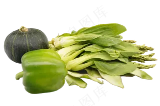 芦笋油菜菜椒南瓜