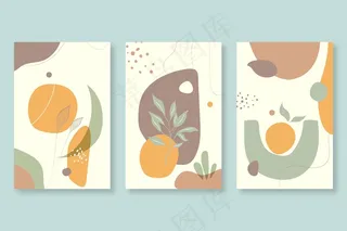 抽象手绘形状封面