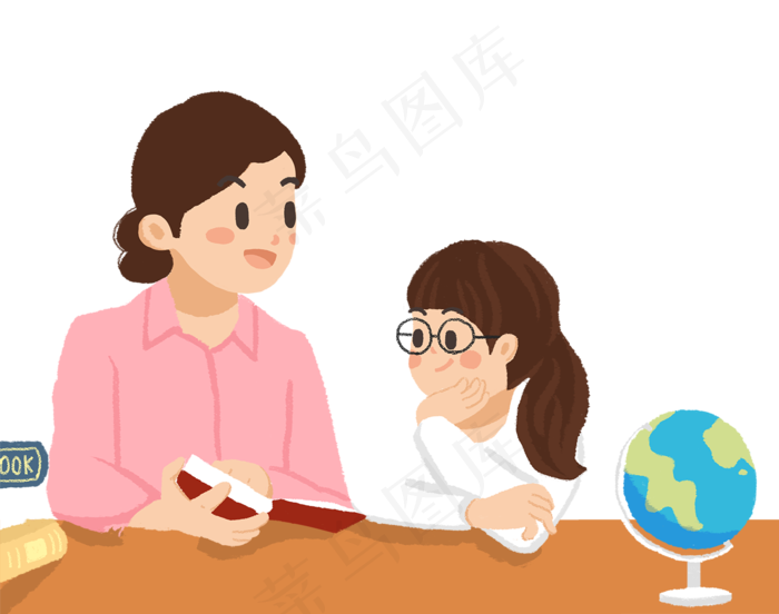 教师节感谢师恩卡通插画