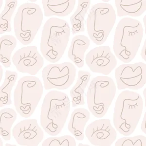 手绘抽象面无缝图案