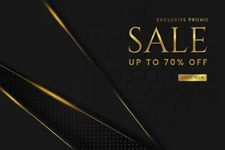 豪华黄金大卖场背景