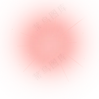 淡粉色可爱圆形光晕