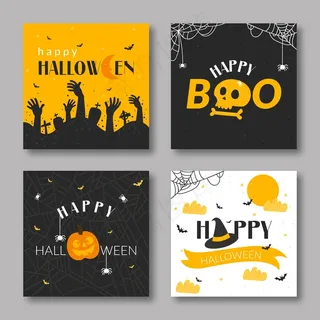 万圣节贺卡系列