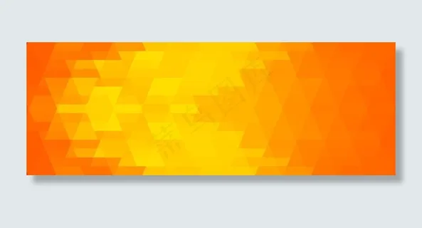 抽象彩色几何横幅banner