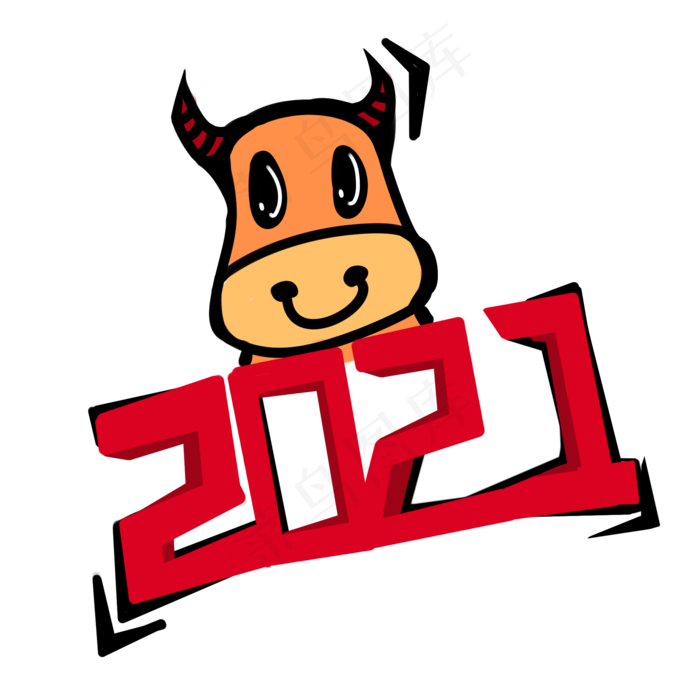 2021牛年(2000X2000(DPI:300))psd模版下载