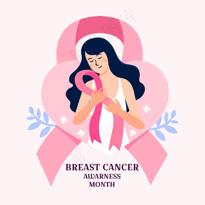 乳腺癌宣传月概念