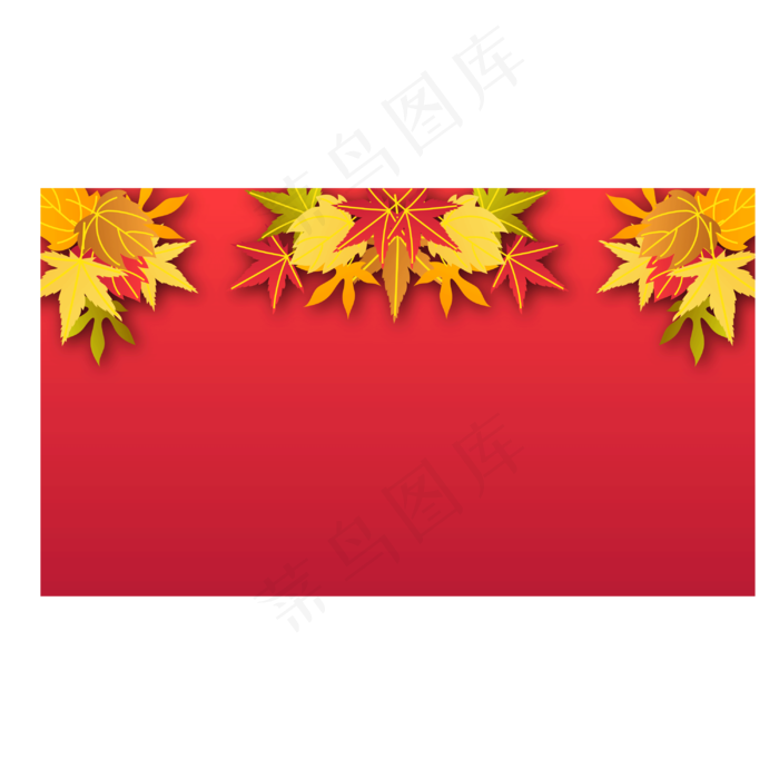 秋季秋天枫叶剪纸