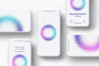 粘土智能手机屏幕模型样机-组成