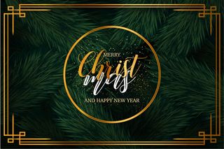现代圣诞快乐背景与豪华框架