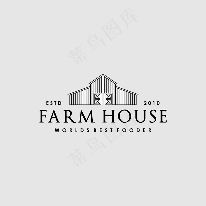复古农舍创意标志设计