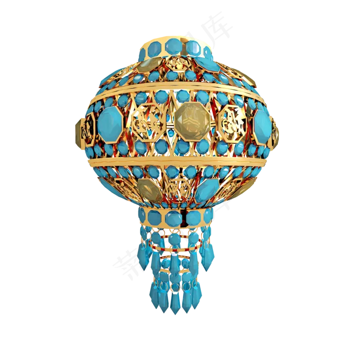 立体节日花灯png图(2000X2000(DPI:300))psd模版下载