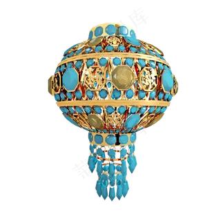 立体节日花灯png图