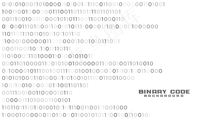 二进制编码网络技术白背景
