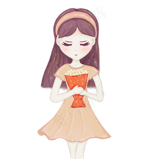 教师节快乐老师女教师收花手捧花