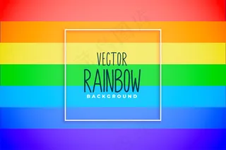 彩色彩虹阴影与线性线条的背景