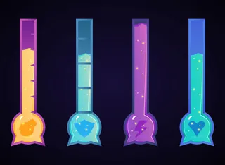 一套游戏健康进度条