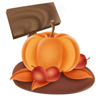 感恩节南瓜和苹果 感恩节南瓜和苹果