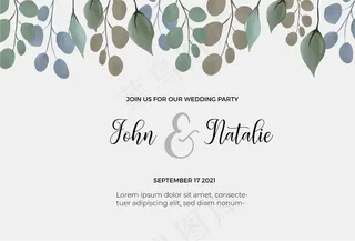 保存日期婚礼模板