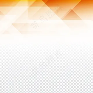 透明背景上的橙色多边形