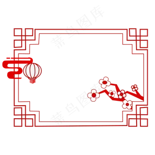 中国风复古边框装饰图案