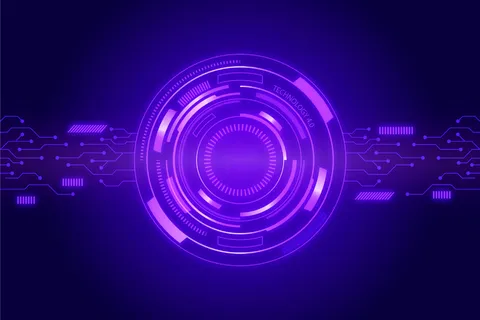 技术背景几何风格