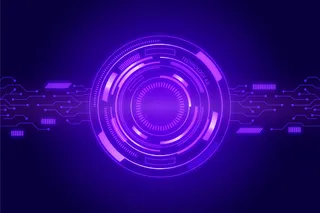 技术背景几何风格