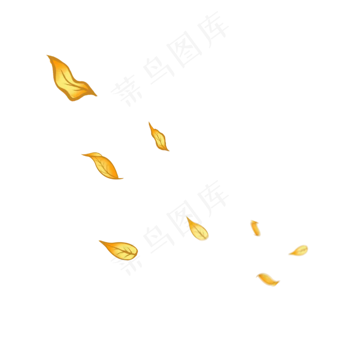 黄色落叶秋天风景素材(3000X3000(DPI:300))psd模版下载