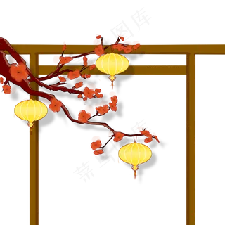 新年梅花灯笼