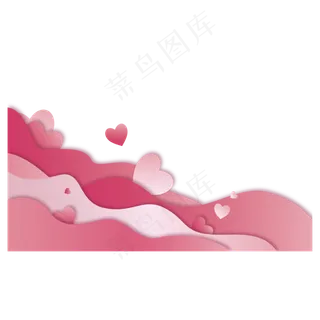 粉色浪漫七夕边框