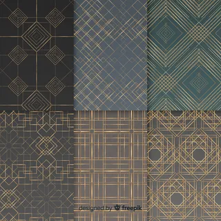 豪华几何图案套装