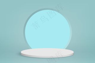 带讲台、化妆品展示背景的最小场景