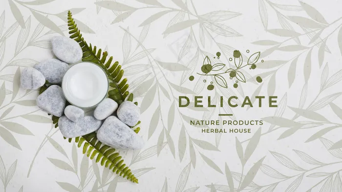 带洗漱用品的顶视图浴室概念psd模版下载