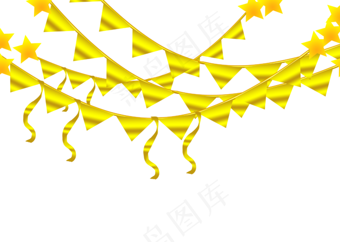 元旦快乐金色吊饰