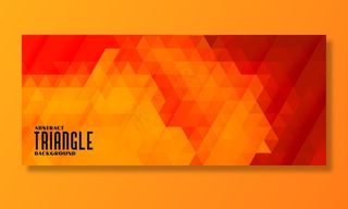 暖色抽象三角形图案背景