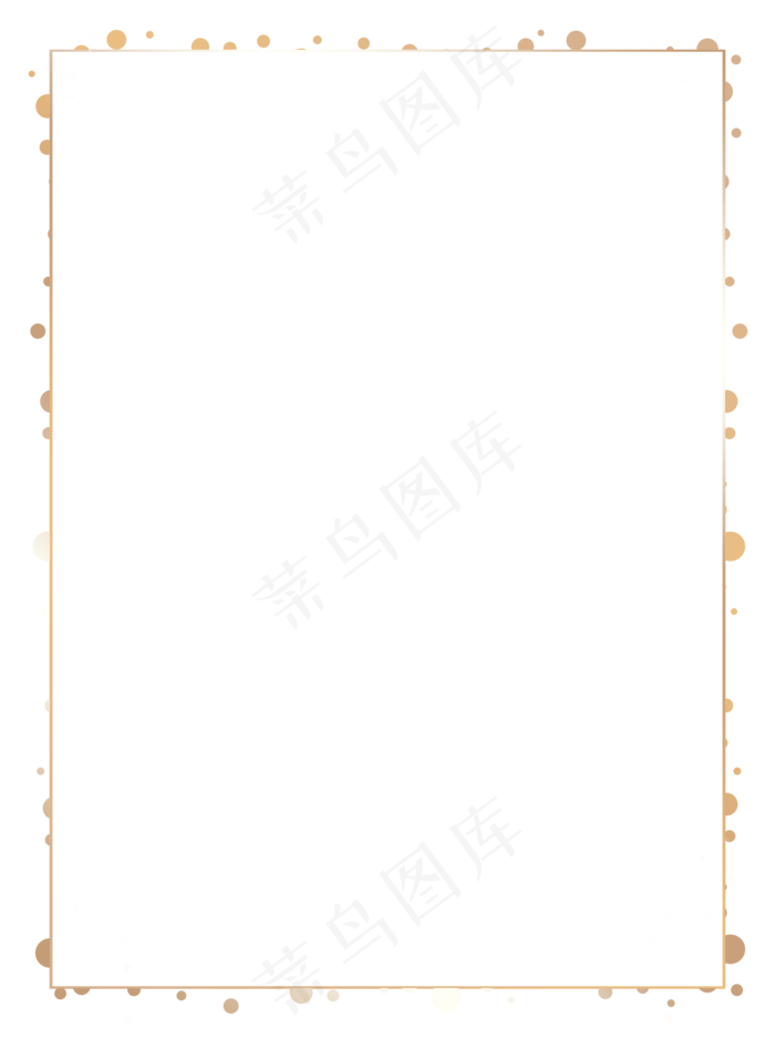 金色简约海报边框唯美