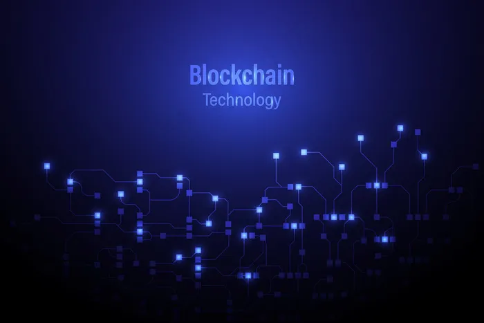 抽象电路网络区块链概念背景eps,ai矢量模版下载