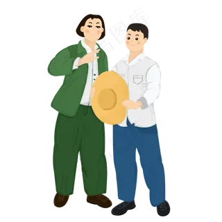 国庆节军人形象元素