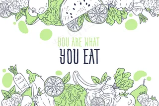 水果和蔬菜背景