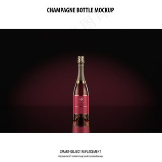 香槟瓶模型样机