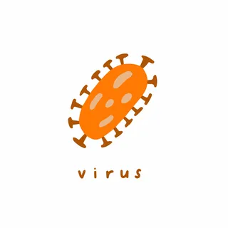 病毒符号社交媒体发布矢量图 病毒符号社交媒体发布矢量图
