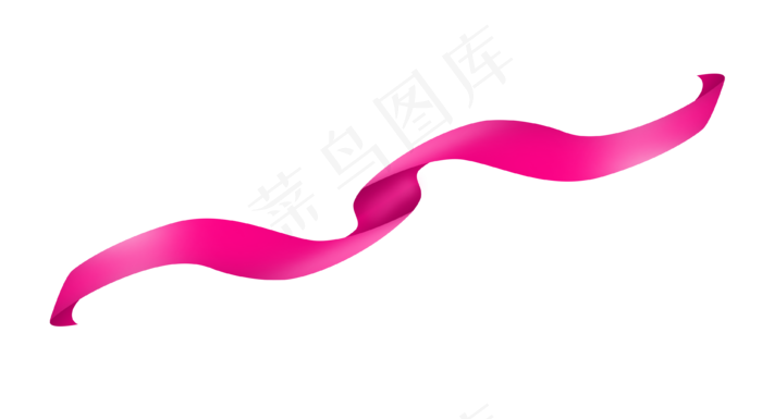 七夕情人节爱情彩带装饰免抠png