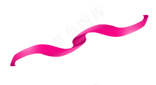 七夕情人节爱情彩带装饰免抠png