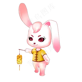 提灯笼的兔子