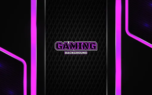 抽象的未来黑色和紫色游戏背景