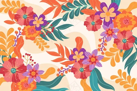 彩绘春天墙纸 彩绘春天墙纸